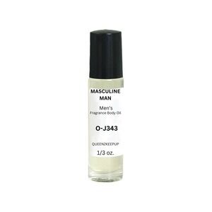 Masculine Man (Men) Body Oil 10 ml Fragrance All Natural Scent 1/3 oz Roll-On